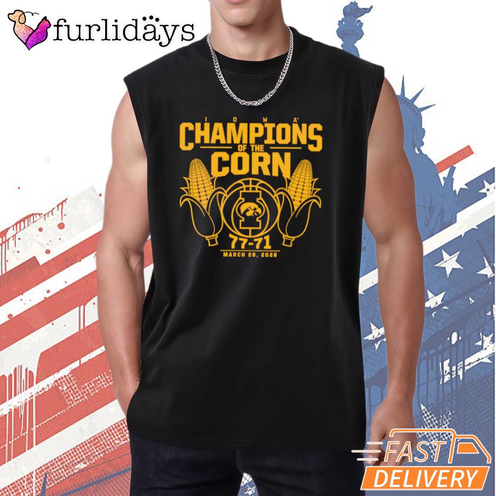 Iowa Hawkeyes Champions Of The Corn March 26 2026 T-Shirt Iowa Hawkeyes Champions Of The Corn March 26 2026 T-Shirt
