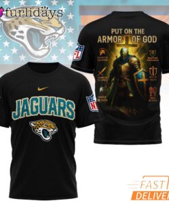 Jacksonville Jaguars Put On The Armor Of God Christian Knight T-Shirt