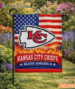Kansas City Chiefs Bless America Land That I Love Flag