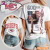 Kansas City Chiefs God Bless America 250 Year Of Freedom T-Shirt