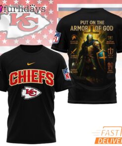 Kansas City Chiefs Put On The Armor Of God Christian Knight T-Shirt