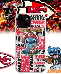 Kansas City Chiefs Stitch Custom Name Phone Case
