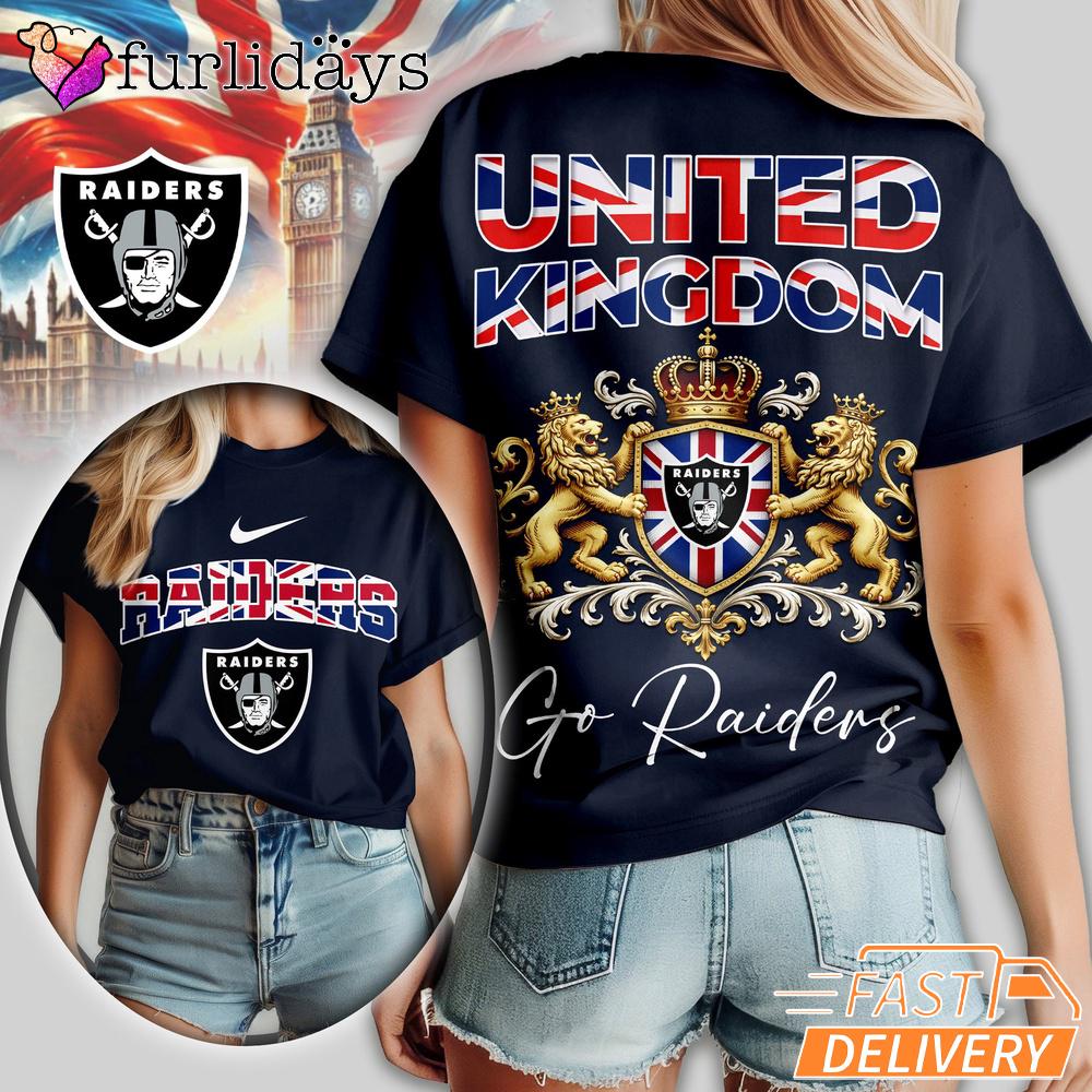 Las Vegas Raiders United Kingdom Game T-Shirt Las Vegas Raiders United Kingdom Game T-Shirt