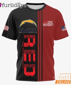 Los Angeles Chargers Remember Everyone Deployed Limited T-Shirt