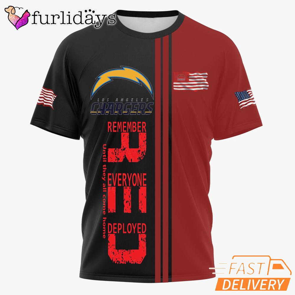 Los Angeles Chargers Remember Everyone Deployed Limited T-Shirt Los Angeles Chargers Remember Everyone Deployed Limited T-Shirt