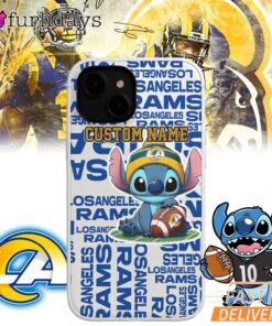Los Angeles Rams Stitch Custom Name Phone Case