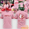 Louisville Cardinals Softball Pink Ribbon T-Shirt NCAA Women’s Softball Tee