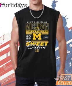 Michigan Wolverines 2026 Men's March Madness Sweet 16 T-Shirt