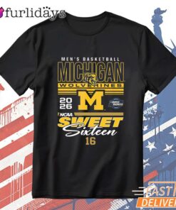 Michigan Wolverines 2026 Men's March Madness Sweet 16 T-Shirt