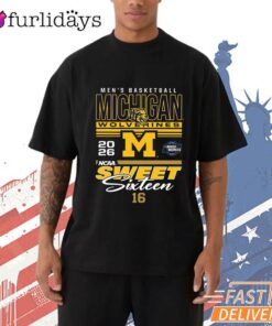 Michigan Wolverines 2026 Men's March Madness Sweet 16 T-Shirt