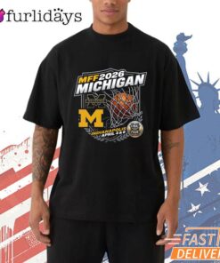 Michigan Wolverines MFF 2026 Basketball Logo NCAA T-Shirt