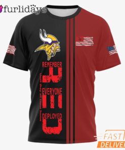 Minnesota Vikings Remember Everyone Deployed Limited T-Shirt