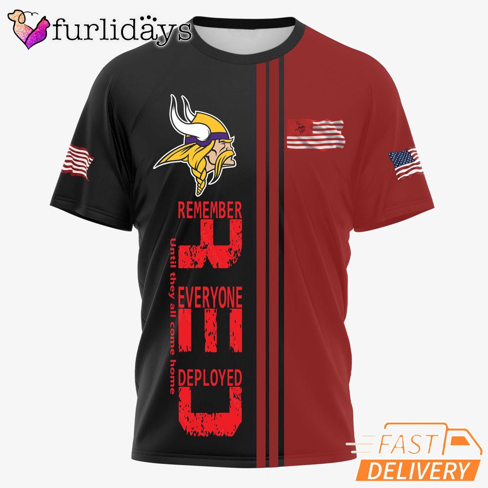 Minnesota Vikings Remember Everyone Deployed Limited T-Shirt Minnesota Vikings Remember Everyone Deployed Limited T-Shirt