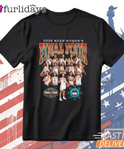 NCAA Women’s Final Four 2026 Team Roster Graphic T-Shirt