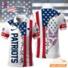 New England Patriots 250 Years Of America Patriotic Custom Name Polo Shirt
