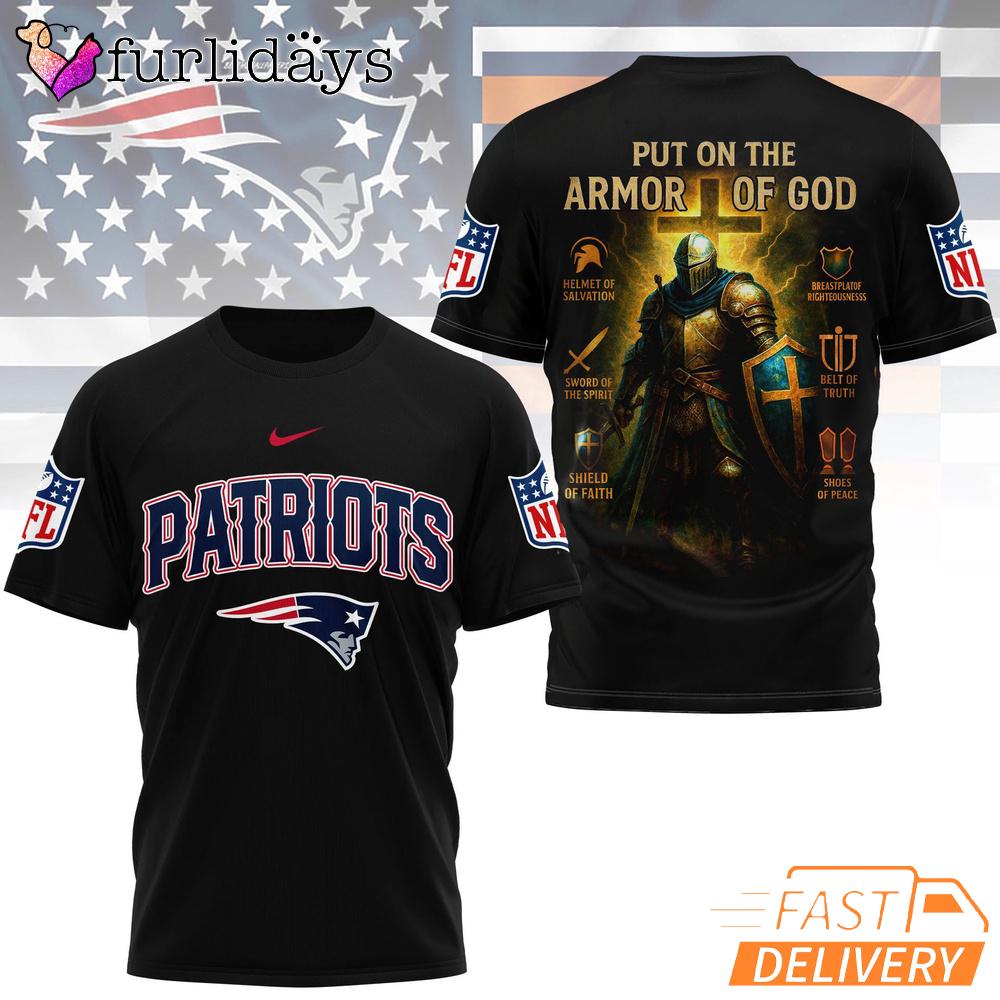 New England Patriots Put On The Armor Of God Christian Knight T-Shirt New England Patriots Put On The Armor Of God Christian Knight T-Shirt