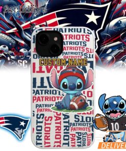New England Patriots Stitch Custom Name Phone Case