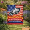 Philadelphia Eagles Bless America Land That I Love Flag