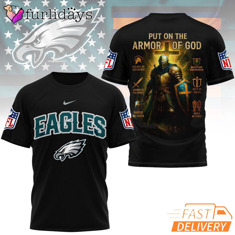 Philadelphia Eagles Put On The Armor Of God Christian Knight T-Shirt Philadelphia Eagles Put On The Armor Of God Christian Knight T-Shirt