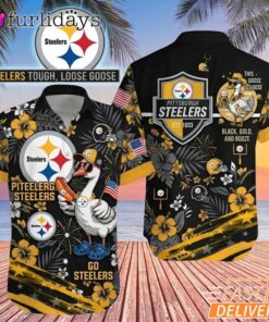 Pittsburgh Steelers Funny Goose Hawaiian Shirt