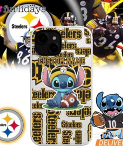 Pittsburgh Steelers Stitch Custom Name Phone Case