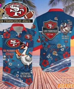 San Francisco 49ers Funny Goose Hawaiian Shirt