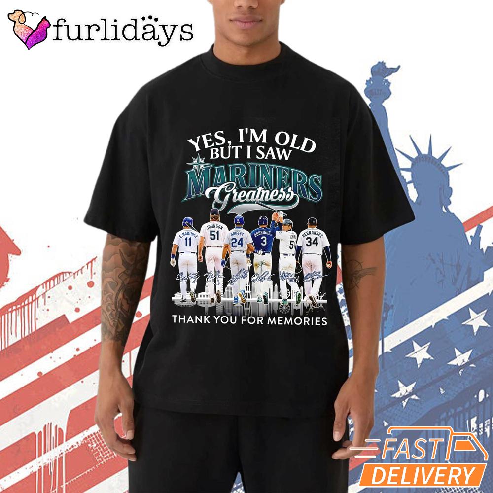 Seattle Mariners Thank You For The Memories Signatures Fan T-Shirt Seattle Mariners Thank You For The Memories Signatures Fan T-Shirt