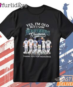 Seattle Mariners Thank You For The Memories Signatures Fan T-Shirt