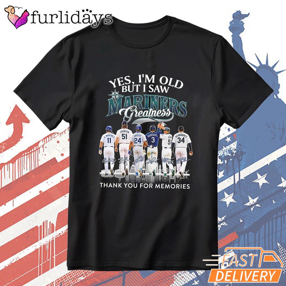 Seattle Mariners Thank You For The Memories Signatures Fan T-Shirt Seattle Mariners Thank You For The Memories Signatures Fan T-Shirt