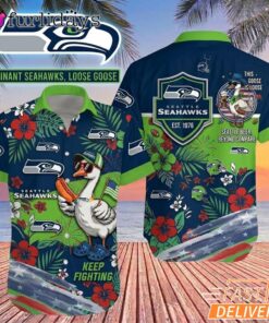 Seattle Seahawks Funny Goose Hawaiian Shirt