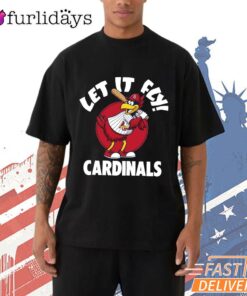 St Louis Cardinals Fredbird Let It Fly Mascot Baseball Fan T-Shirt
