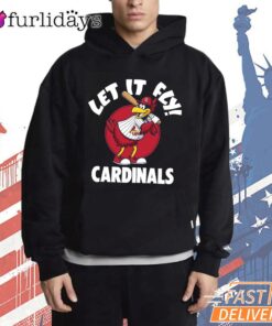 St Louis Cardinals Fredbird Let It Fly Mascot Baseball Fan T-Shirt