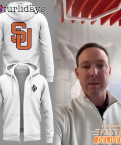 Syracuse Men's Basketball Zip Hoodie Graphic Apparel