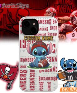 Tampa Bay Buccaneers Stitch Custom Name Phone Case