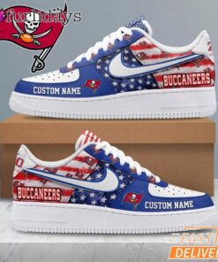 Tampa Bay Buccaneers USA Flag Custom Air Force 1 Sneakers 250 Years Shoes