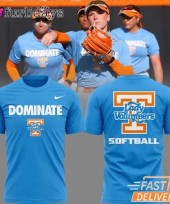 Tennessee Lady Volunteers Softball Dominate T-Shirt NCAA Women’s Softball Tee