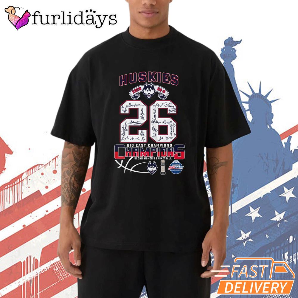 UConn Huskies 26 Champions NCAA Basketball T-Shirt UConn Huskies 26 Champions NCAA Basketball T-Shirt