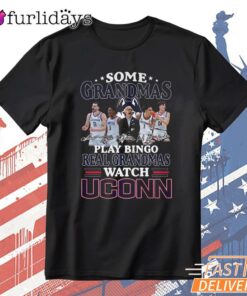 UConn Huskies Grandma Bingo Watch UConn Basketball Fan T-Shirt