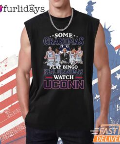 UConn Huskies Grandma Bingo Watch UConn Basketball Fan T-Shirt