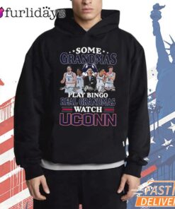 UConn Huskies Grandma Bingo Watch UConn Basketball Fan T-Shirt