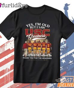 USC Trojans Thank You Memories Coach Players Signatures Fan T-Shirt