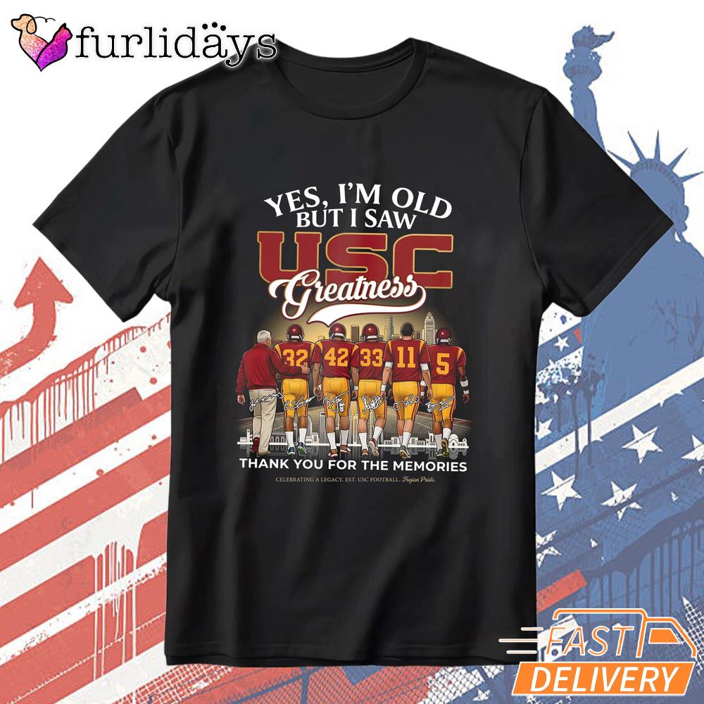 USC Trojans Thank You Memories Coach Players Signatures Fan T-Shirt USC Trojans Thank You Memories Coach Players Signatures Fan T-Shirt