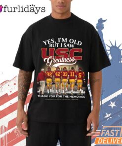 USC Trojans Thank You Memories Coach Players Signatures Fan T-Shirt