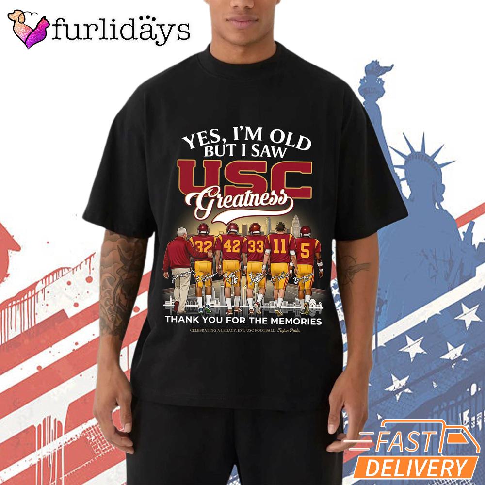 USC Trojans Thank You Memories Coach Players Signatures Fan T-Shirt USC Trojans Thank You Memories Coach Players Signatures Fan T-Shirt