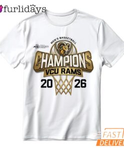 VCU Rams 2026 A-10 Basketball Tournament Champions T-Shirt