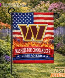 Washington Commanders Bless America Land That I Love Flag