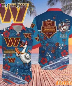 Washington Commanders Funny Goose Hawaiian Shirt