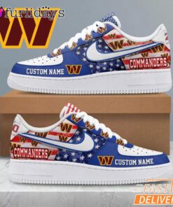Washington Commanders USA Flag Custom Air Force 1 Sneakers 250 Years Shoes