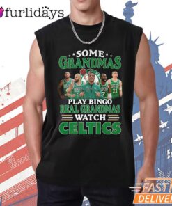 Boston Celtics Grandmas Play Bingo Watch Celtics Funny T-Shirt