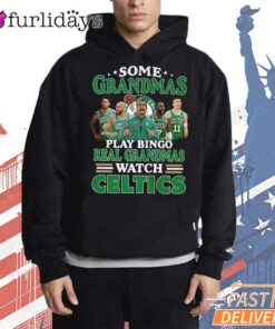 Boston Celtics Grandmas Play Bingo Watch Celtics Funny T-Shirt